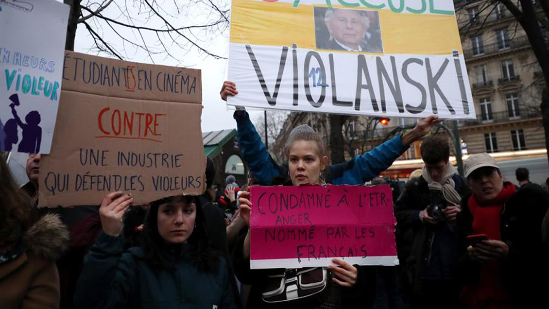 El cine francés premió a Roman Polanski como mejor director entre las protestas de actrices y público