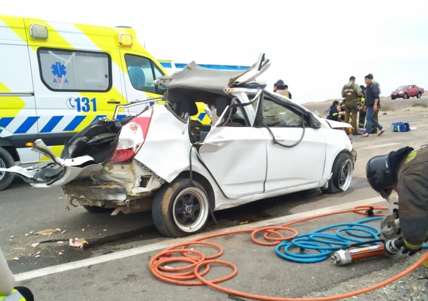 Un fallecido y tres lesionados dejó volcamiento al sur de Caldera