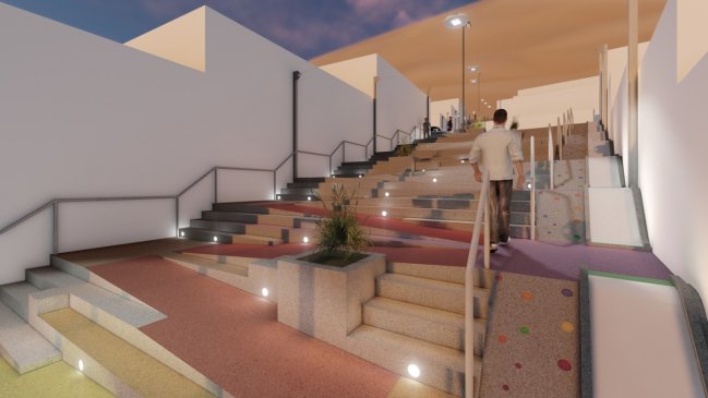 Millonaria inversión para construcción de escalera inclusiva en Iquique
