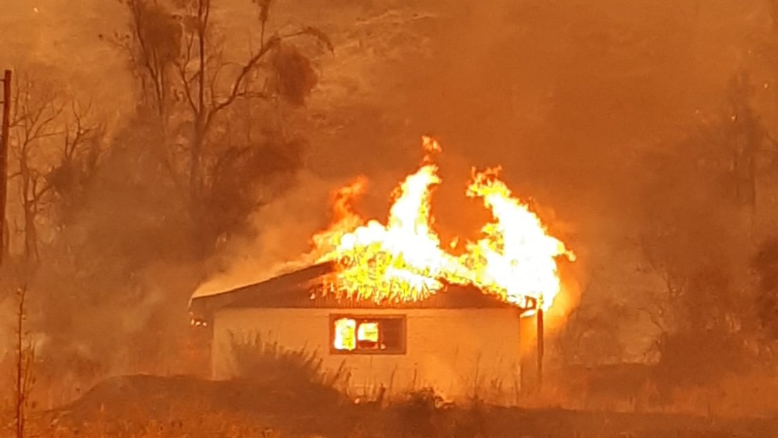 Piden declarar zona de catástrofe por incendio forestal en Molina y Curicó