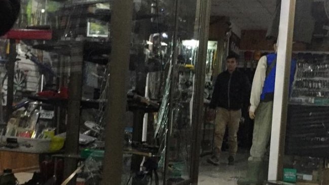 Cuatro sujetos fueron detenidos tras saquear armería en La Serena
