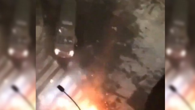 Carro de Carabineros atropelló a peatón en cercanías de Plaza Baquedano