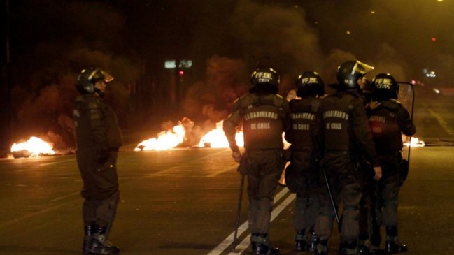 Manifestaciones en Chillán: Detienen a seis sujetos bajo la nueva Ley Antibarricadas