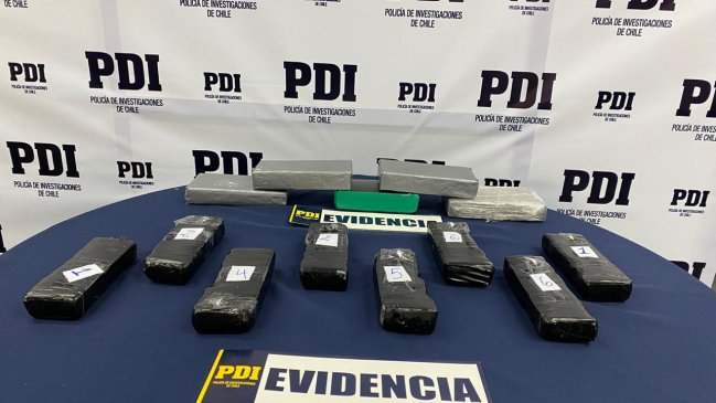 Sujetos transportaban más de nueve kilos de droga hasta la Región Metropolitana