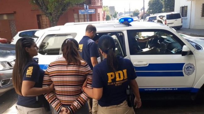 PDI detuvo a pareja acusada de cometer robos por sorpresa afuera de bancos en Chillán