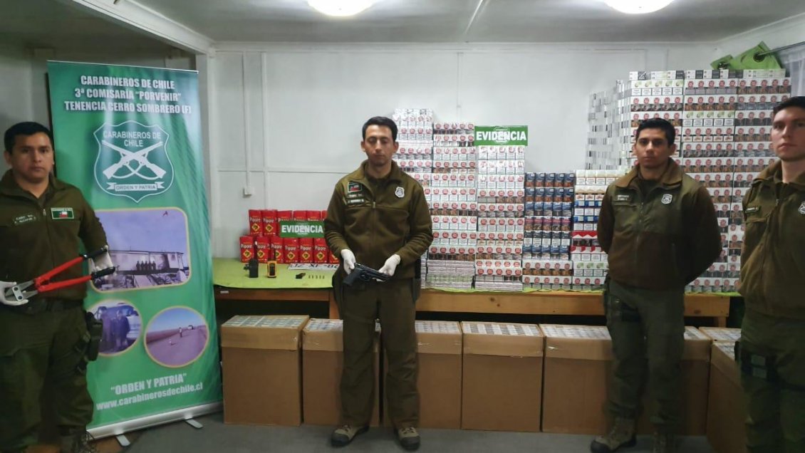 Carga de contrabando de cigarrillos fue decomisada en Tierra del Fuego