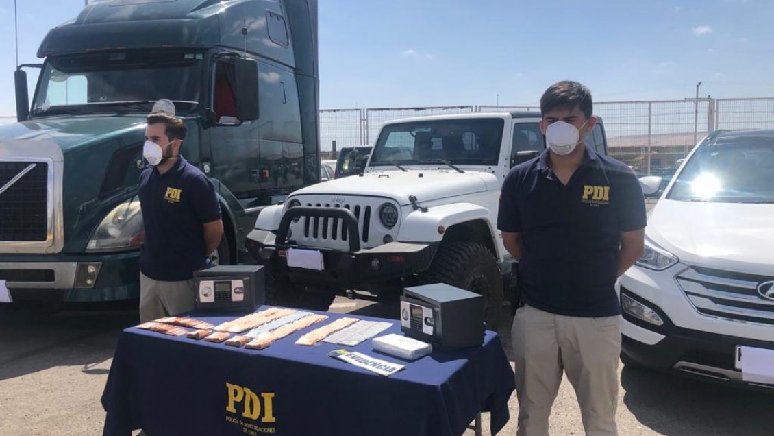 Más de 80 kilos de cocaína incautados y cinco detenidos dejó procedimiento policial en Arica