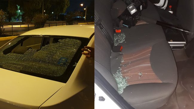 Encapuchados atacaron a equipo de prensa en La Granja