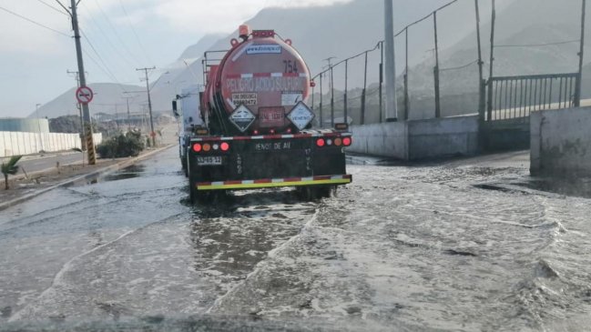Rotura de matriz obligó corte que afecta a 300 vecinos en Tocopilla