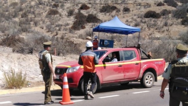 Todo vehículo que quiera entrar a Andacollo será sanitizado