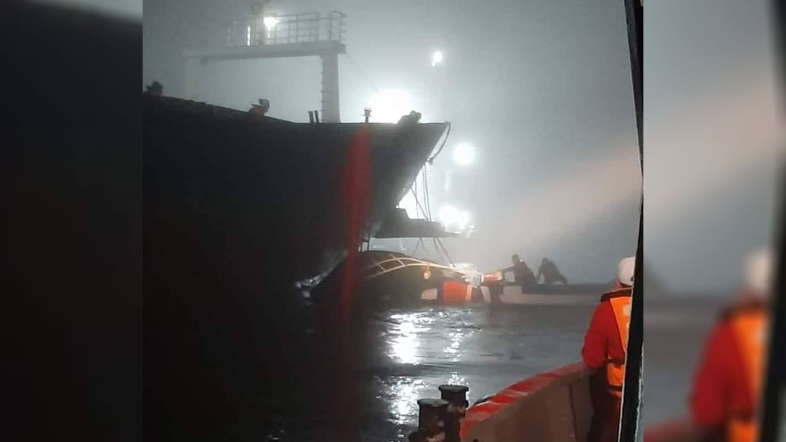 Dos embarcaciones colisionaron en la bahía de Corral: Se activó operativo de rescate