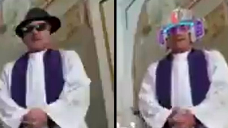 Sacerdotes hicieron misa en línea pero no desactivaron los filtros