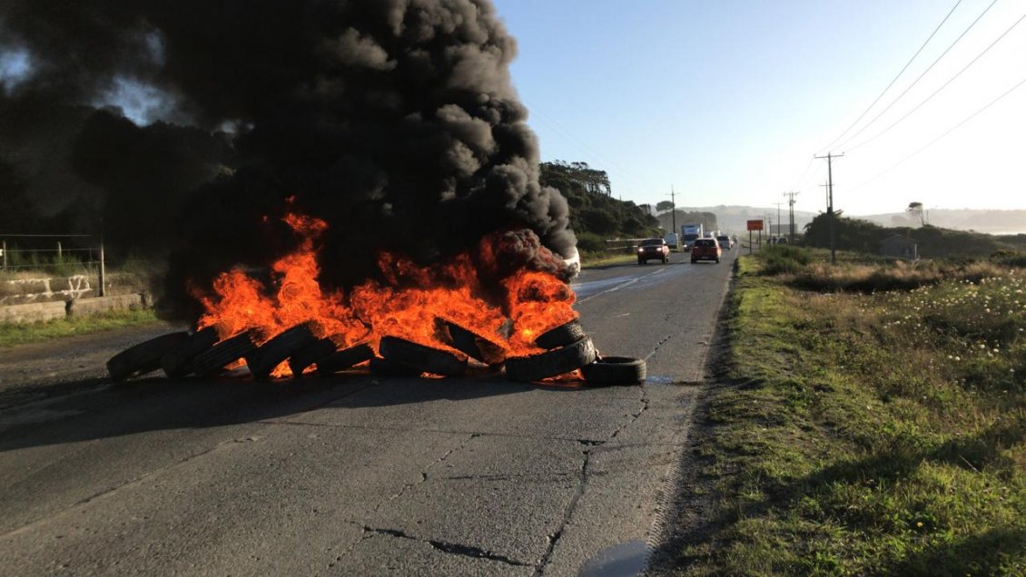 Chiloé: Bloquearon el acceso a camión de valores que trasladaba dinero de 400 jubilados