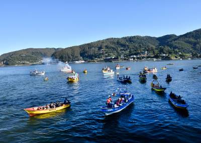 En Corral y Valdivia sepultaron a los seis tripulantes muertos en el mar