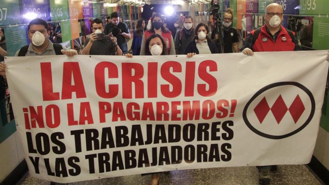 Trabajadores subcontratados de Metro denuncian falta de insumos sanitarios