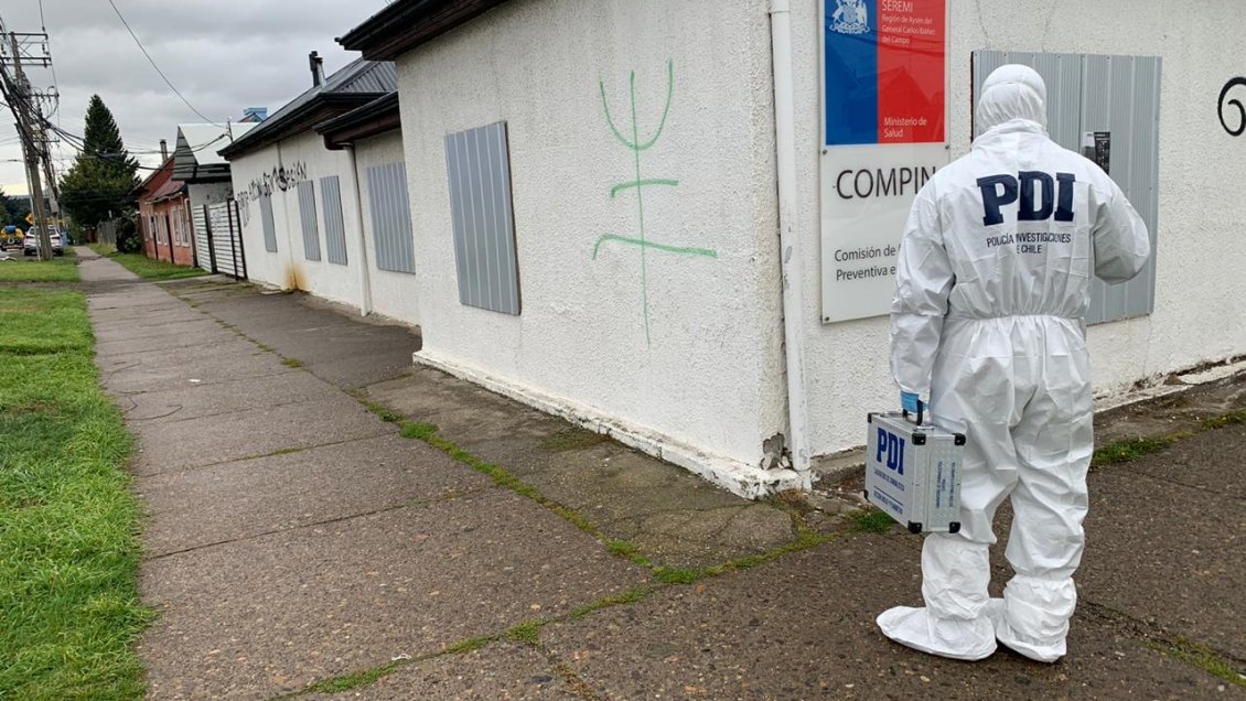 Desconocidos robaron mascarillas y alcohol gel desde oficina de la Compin en Coyhaique