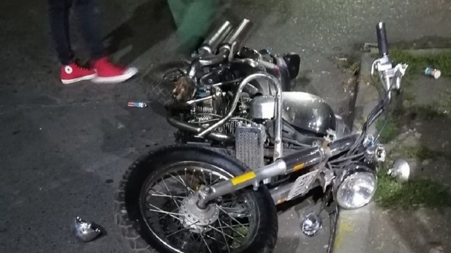 Motociclista murió tras impactar con un poste en San Pedro de la Paz