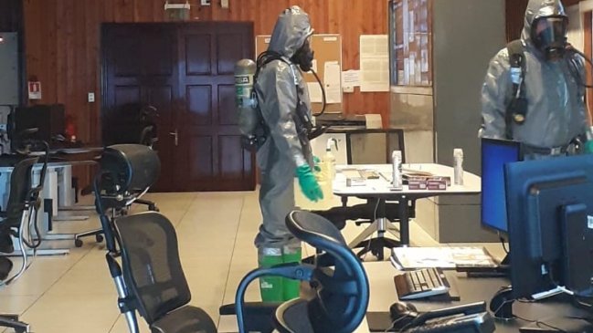 Sanitizan instalaciones del Observatorio Vulcanológico Andes del Sur en Temuco