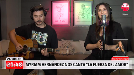   Myriam Hernández cantó en vivo 