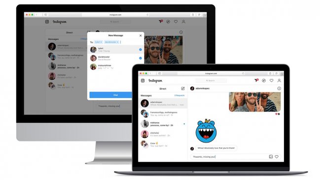 Instagram implementa oficialmente los mensajes directos en su versión web