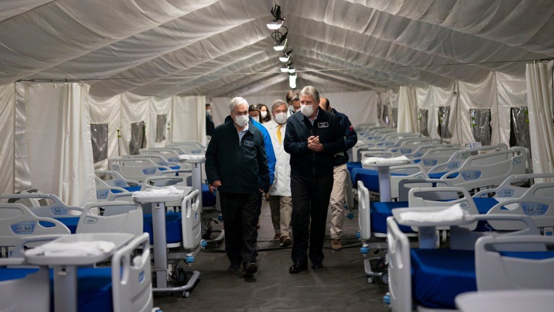 Presidente Piñera visitó el Ñuble y Biobío, dos de las regiones más afectadas por el Covid-19