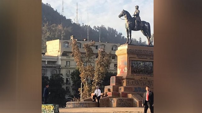 Piñera por polémica foto en Plaza Baquedano: 