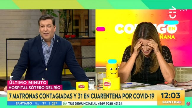 Temblor mareó a Monserrat Álvarez en vivo en el matinal de Chilevisión
