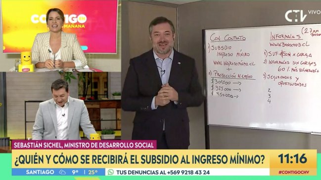 El chascarro de JC Rodríguez y el ministro Sichel: 