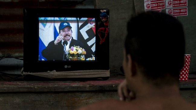 Daniel Ortega reapareció en TV tras un mes 