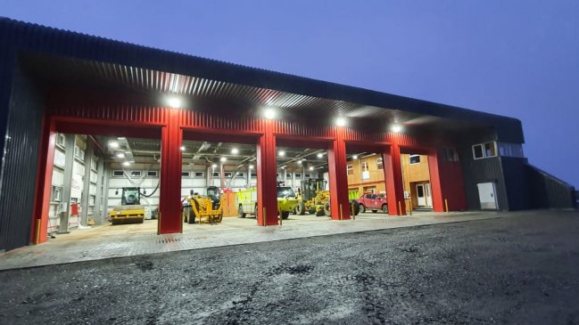 Cuartel de extinción de incendios en la Antártica cuenta con nuevas dependencias