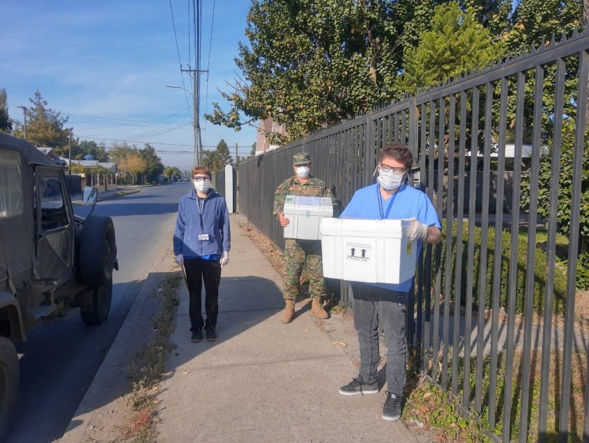 Ejército se une a labores de entrega de medicamentos a domicilio en Chillán