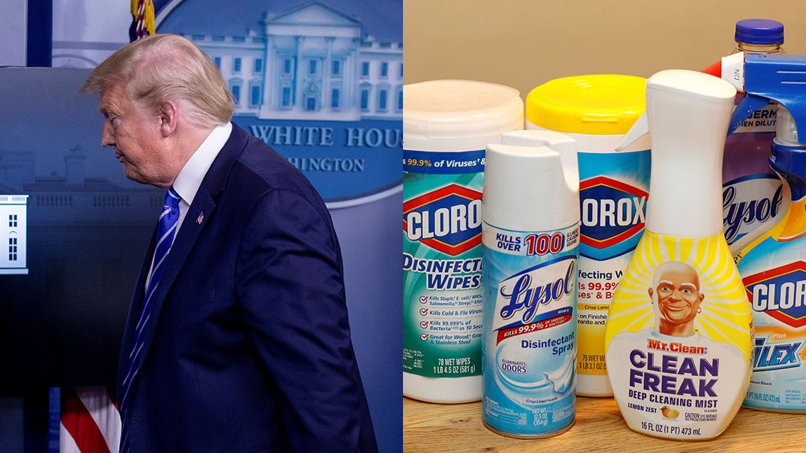 Fabricante de desinfectante y médicos rechazan el 