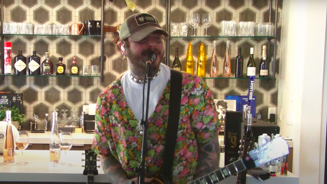 Post Malone tributó a Nirvana con concierto por streaming