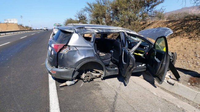 Alcalde de Coquimbo sufrió accidente automovilístico en la Ruta 5 Sur