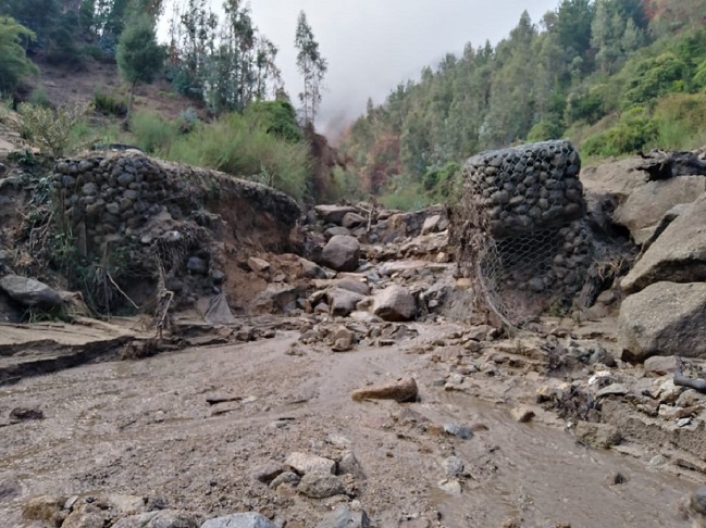 Aluvión llenó de barro a parte de Chiguayante: 