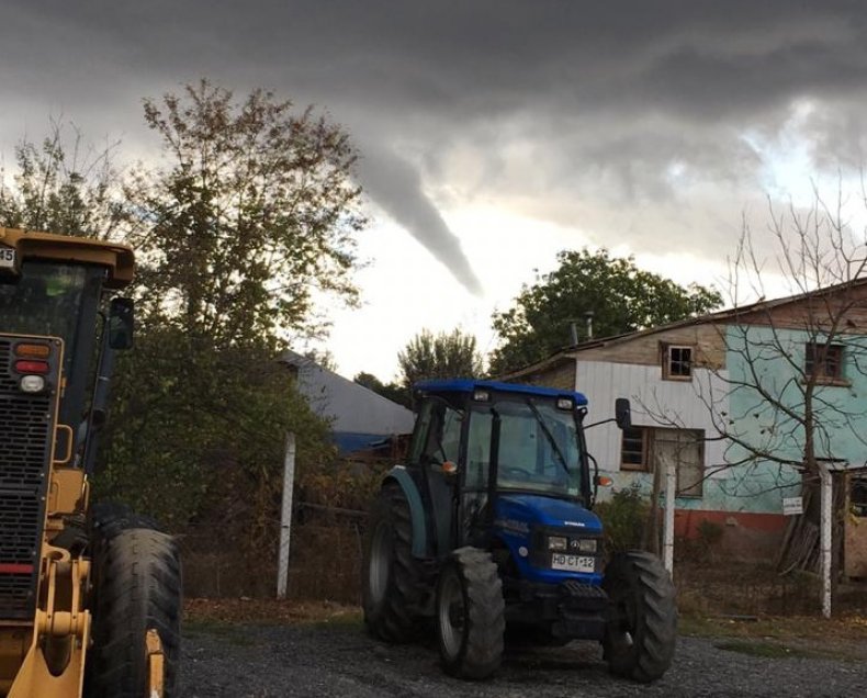 Ñuble vivió una jornada de nubes embudo, granizos, ráfagas y tormentas eléctricas