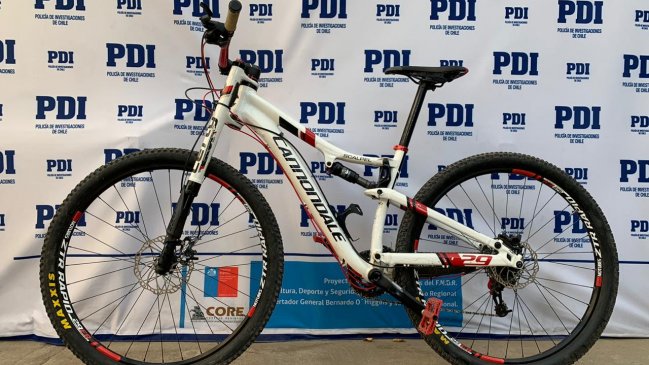PDI recuperó en San Vicente bicicleta de alta gama sustraída en Buin