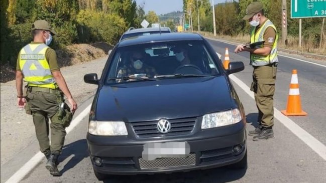 Activan 25 controles en rutas de Ñuble para evitar viajes a segundas viviendas o turismo