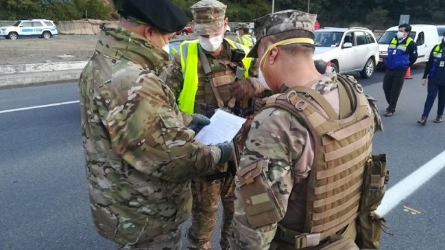 Marinos respondieron con armas ataque a disparos en control sanitario de San Pedro de la Paz