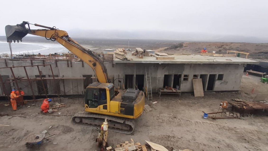 Nueva caleta de Huentelauquén presenta 76 por ciento de avance