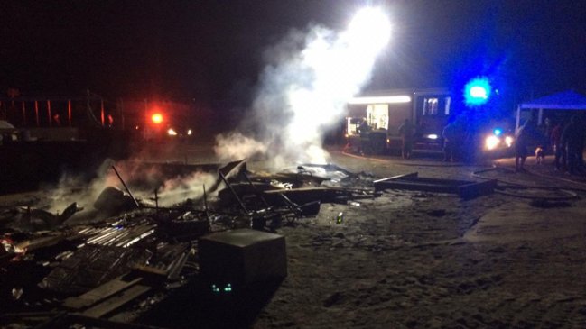 Hombre murió en incendio ocurrido en Caleta Constitución