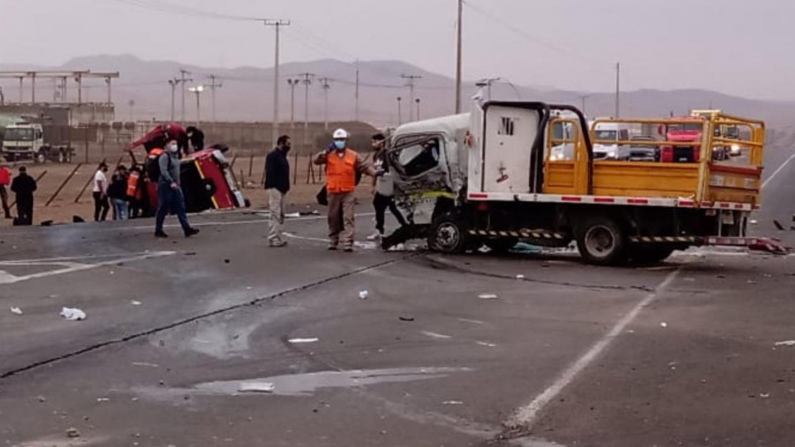 Colisión dejó cinco lesionados en Antofagasta