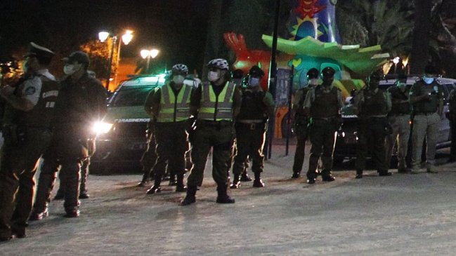 Fiesta clandestina en Santiago centro: Carabineros detuvo a treintena de personas