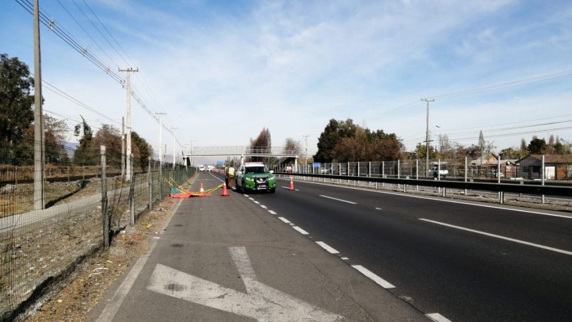 Hombre fallece atropellado y responsable se da a la fuga en Rengo