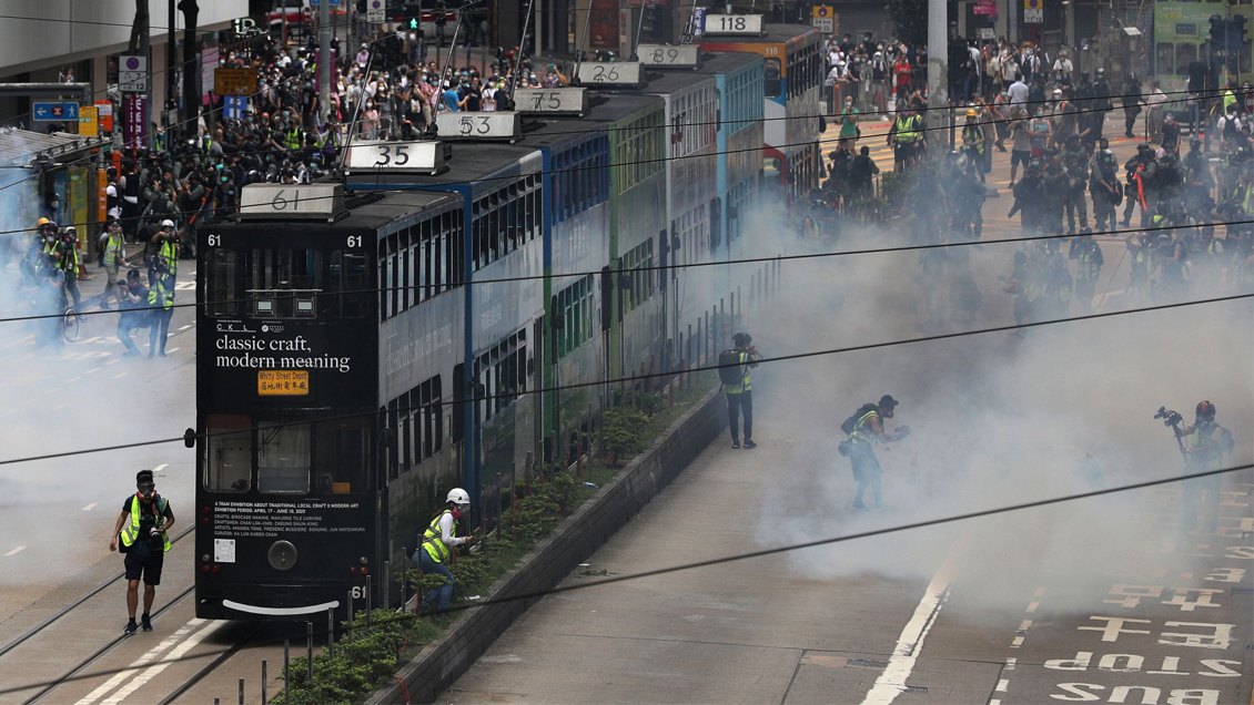 Más de 180 detenidos en Hong Kong en protestas contra la ley china que amenaza su autonomía