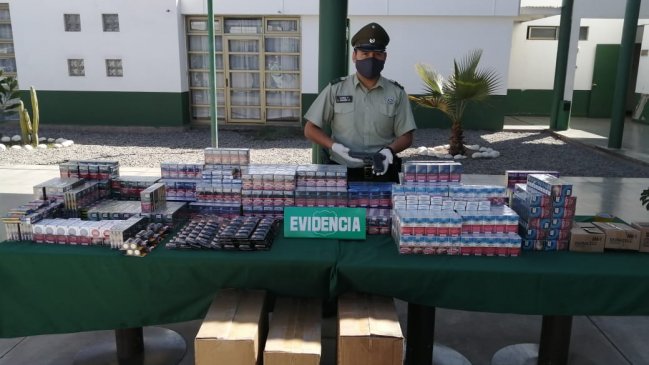 Detienen a dos personas por robo a camión repartidor de cigarrillos en Alto Hospicio