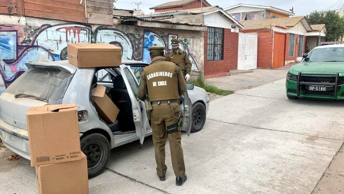 Un detenido por millonario robo a camión repartidor de cigarrillos en Coquimbo