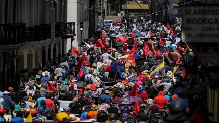  Ecuatorianos desafiaron al Gobierno y protestaron en las calles  