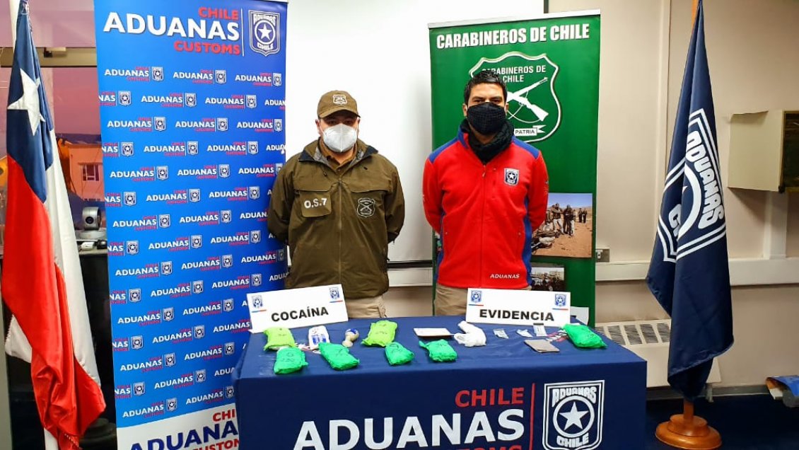 Mujer fue detenida en el aeropuerto de Punta Arenas con más de dos kilos de cocaína