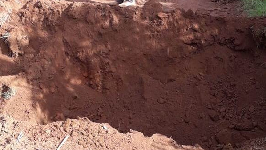 Desconocidos cortan caminos rurales en sector La Turbina de Victoria